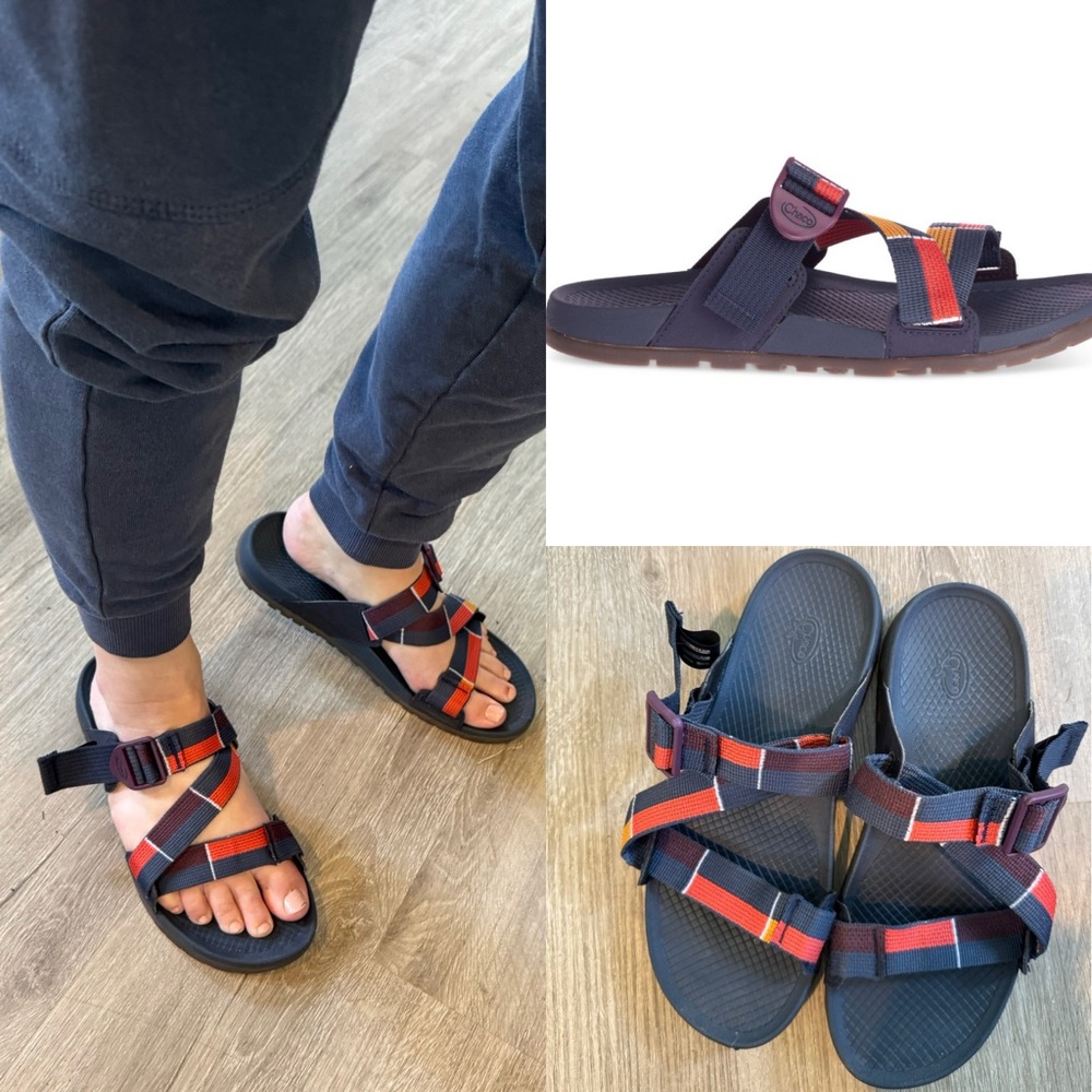 Chaco lowdown slide blocoum red curry navy 8